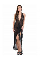 Robe Longue Voile Noire Sexy