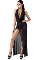 Robe Longue Onyx Liquide Noir HandMade