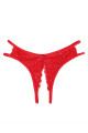 String HoT Ouvert Dentelle Rouge Litolu Lingerie