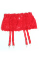 Porte Jarretelles Dentelle Large Rouge Litolu Lingerie