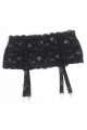 Porte Jarretelles Dentelle Large Noir Litolu Lingerie