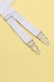 Porte Jarretelles Dentelle et String Blanc Litolu Lingerie