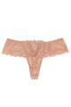 String Dentelle Dos Lacé Vieux Rose Litolu Lingerie