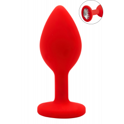Plug Rouge Bijou Cristal Small