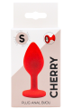 Plug rouge bijou cristal Small CHERRY 
