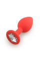 Plug rouge bijou cristal Small CHERRY 