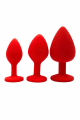Plug rouge bijou cristal Small CHERRY 