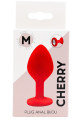Plug rouge bijou cristal Medium CHERRY 