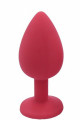 Plug rouge bijou cristal Medium CHERRY 