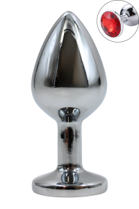 Plug bijou en aluminium bijou rouge Medium HELIRA 