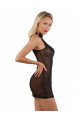 Robe Club Libertin Sexy Noire Transparence Strass Spazm