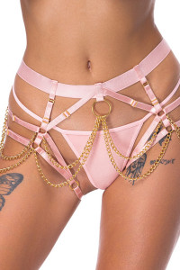 String harnais rose - Bad Kitty