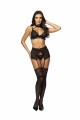 Ensemble Porte Jarretelles Velvet Noir Beauty Night
