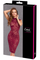 Robe moulante en dentelle rouge bordeaux - Cottelli