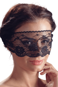 Masque pour les yeux en dentelle noire avec lien à nouer - Cottelli