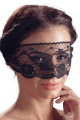 Masque pour les yeux en dentelle noire avec lien à nouer - Cottelli