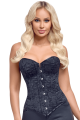 Corsage bustier à baleines avec laçage au dos - Cottelli