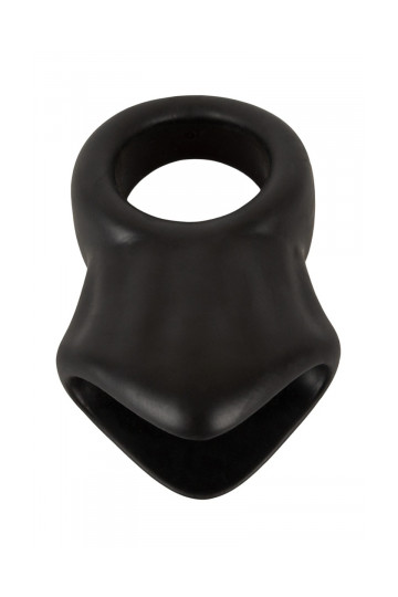 Cock Ring avec Ball Stretcher Liquid Silicone Erecto 
