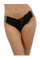 Micro Short Noir String Effet Jean Ultra sexy