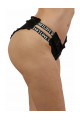 Micro Short Noir String Effet Jean Ultra sexy