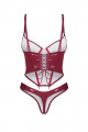 Corset et String Rouge Fetish Redya 