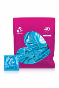 40 Préservatifs Extra Fins Easyglide