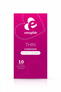 10 Préservatifs Extra Fins Easyglide
