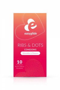 10 préservatifs Ribs and Dots Easyglide