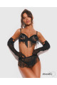 Ensemble Rossay Ouvert 4 Pièces Noir Obsessive