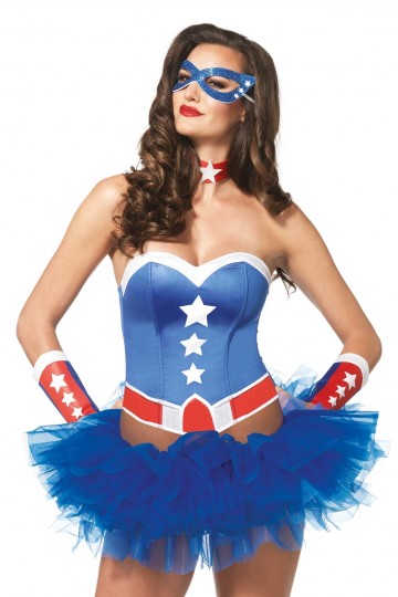 Kit Costume Femme Sexy Captain America