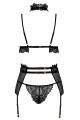 Velvet sin ensemble lingerie - Noir