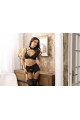 Velvet sin ensemble lingerie - Noir
