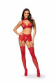 Velvet sin ensemble lingerie - Cherry