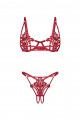 Ensemble Ouvert Luise Sublim 2 Pièces Rouge