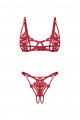 Ensemble Ouvert Luise Sublim 2 Pièces Rouge