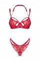 Matildea ensemble lingerie ouvert rouge