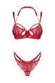 Matildea ensemble lingerie ouvert rouge