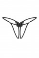 Isseme string ouvert noir Obsessive