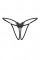 Isseme string ouvert noir Obsessive