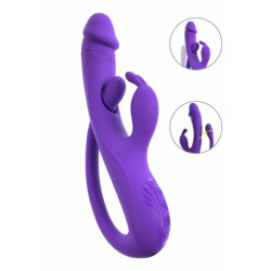 Vibro Rabbit avec Tickler Flexible