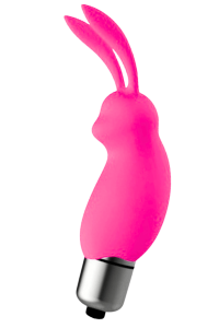 Mini Stimulateur Clitoridien Lapin Rose 1 dosette lubrifiant — Pocket Pleasure