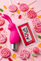 Mini Stimulateur Clitoridien Lapin Rose 1 dosette lubrifiant — Pocket Pleasure