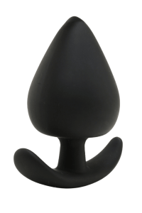 Plug Anal Silicone Noir XS Pocket Pleasure 1 dosette de lubrifiant