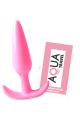 Plug anal rose souple base évasée Pocket Pleasure 1 dosette lubrifiant
