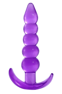 Plug Anal Jelly 5 Boules Pocket Pleasure 1 dosette lubrifiant