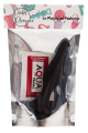 Plug Anal Noir en Silicone L avec Ventouse Taille L 12,7 cm Pocket Pleasure 1 dosette de lubrifiant