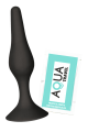 Plug Anal Noir en Silicone L avec Ventouse Taille L 12,7 cm Pocket Pleasure 1 dosette de lubrifiant
