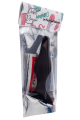 Plug Anal Noir en Silicone L avec Ventouse Taille L 12,7 cm Pocket Pleasure 1 dosette de lubrifiant