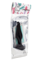 Plug Anal Noir en Silicone S avec Ventouse Taille S 10,5 cm Pocket Pleasure 1 dosette de lubrifiant