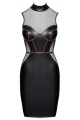 Robe Moulante Sans Manches Look Mat Résille - Cottelli